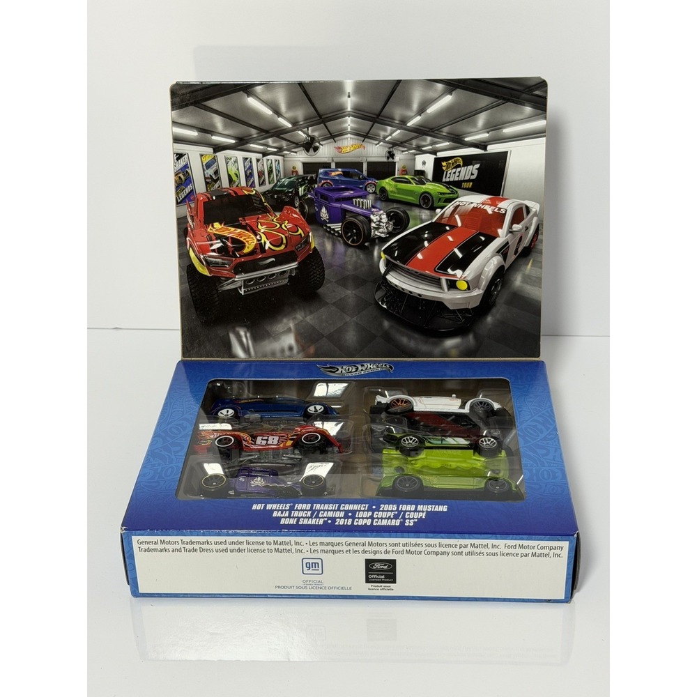2026 Hot Wheels Silver Series Legends Tour 6 Pack Mustang, Camaro, Bone Shaker